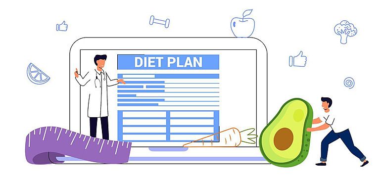 pngtree online medical consultation for weight loss program and diet plan by a nutritionist vector png image 47911282